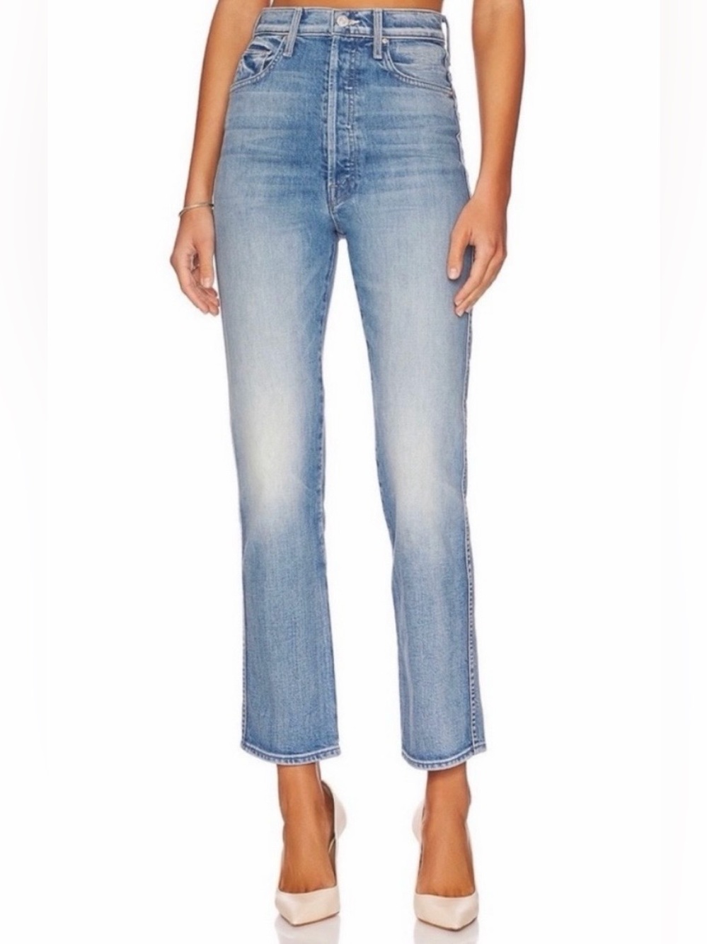 MOTHER Tippy Too Frisky Light Blue Relaxed Jeans